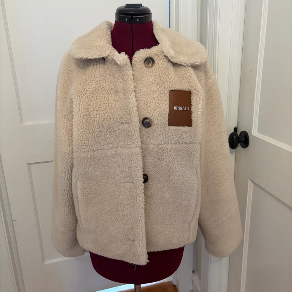 Axel Arigato Cream Teddy Jacket
